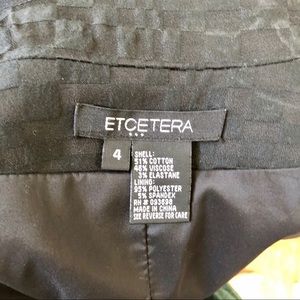 Etcetera Jackets & Coats - Black geometric textured coat by Etcetera Etcetera Jackets & Coats - Black geometric textured coat by Etcetera